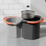 Набор для уборки: ведро 10л с отжимом, швабра с рукояткой 137см, LV-A03-2