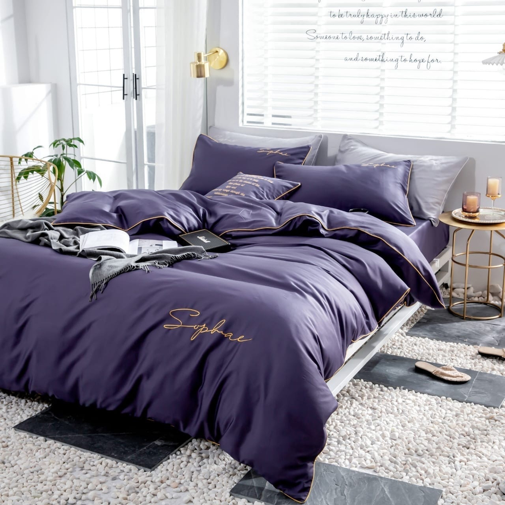 2-спальное постельное бельё из сатина Лаванда