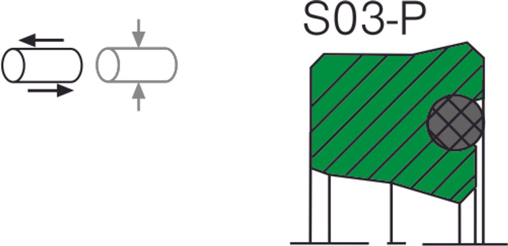 Уплотнение штока S03-P