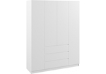 Шкаф Woodville Мадера ЛДСП белый
