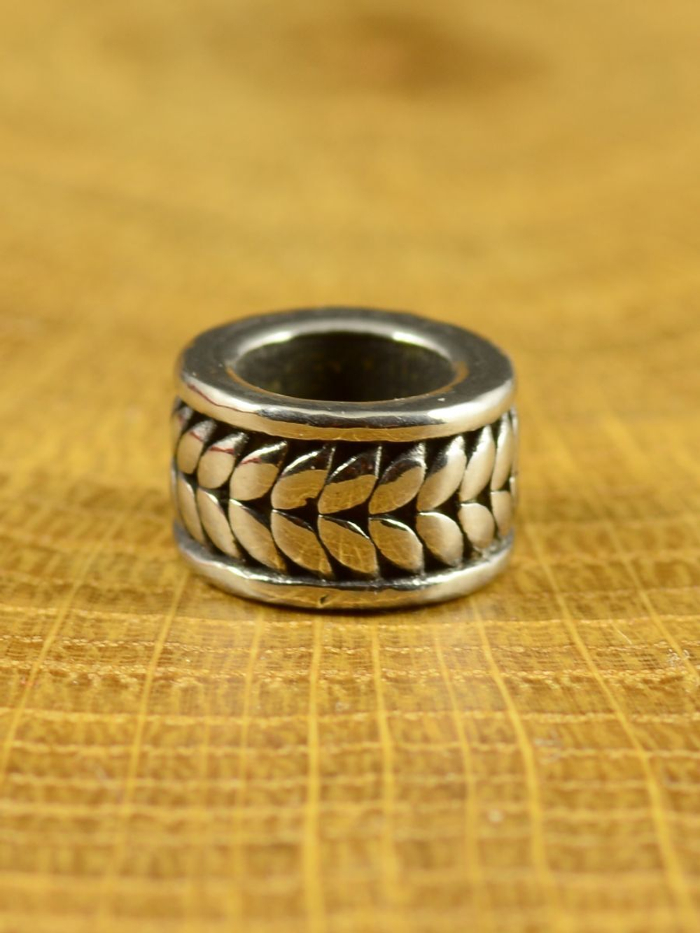 Бусина Колосок из нержавеющей стали