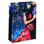 Пакет вертикальный "Карнавальная ночь" ML (Цвет: синий с красным)