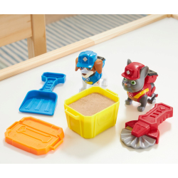 Psi Patrol - Фигурки щенков 2-PACK Rubble & Crew + песочная кинетическая песочница Kinetic Sand 20141514