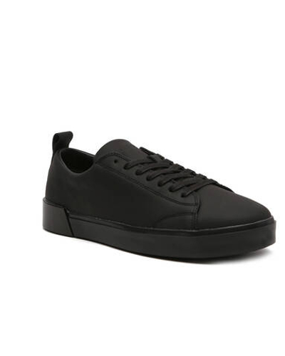 Кожаные кроссовки low top lace up Calvin Klein - черный(HM0HM00677)