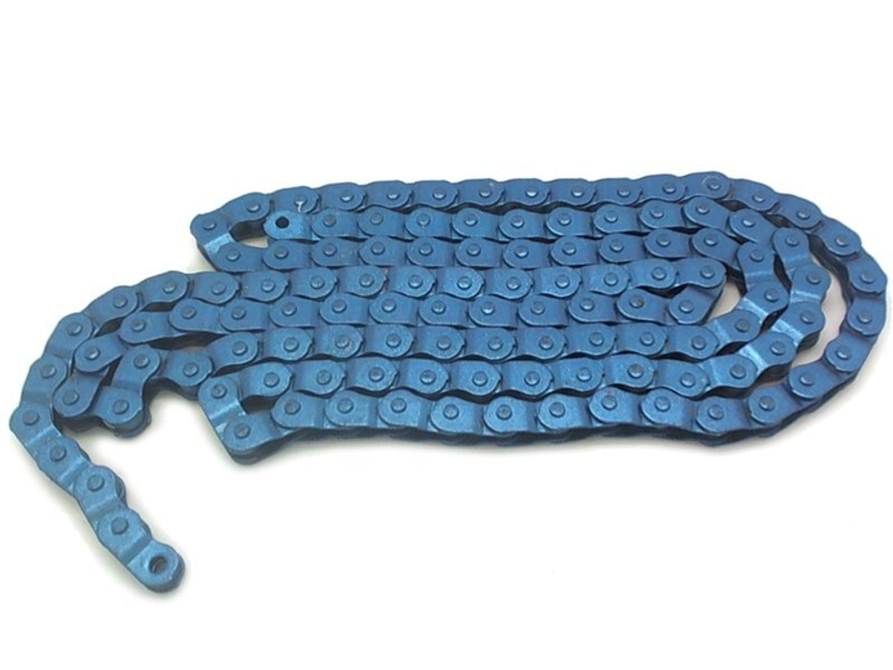 Цепь 1/2"x1/8", 100зв., звенья расположены в виде черепицы, голубая, BOX. MK-918 Blue