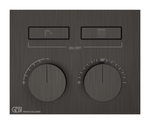 Термостат Gessi HI-FI, до 2-х функций одновременно, встраиваемый, цвет Black Metal Brushed PVD