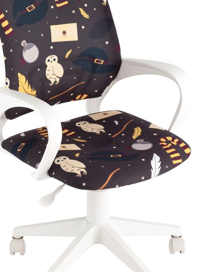 Кресло детское Бюрократ BUROKIDS 1 W мультиколор магия крестоивна пластик белый