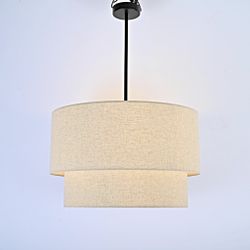 Подвесной Светильник Rh Two-Tier Round Shade Linen By Imperiumloft