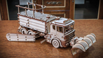 Снегоуборочная машина (Snow Truck) от EWA - Деревянный конструктор, сборная механическая модель, 3D пазл