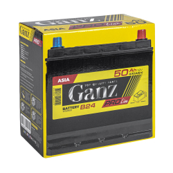 Аккумулятор GANZ PRO-Line JIS 50 А/ч обратный R+ 240x129x220 B24 EN 430 А