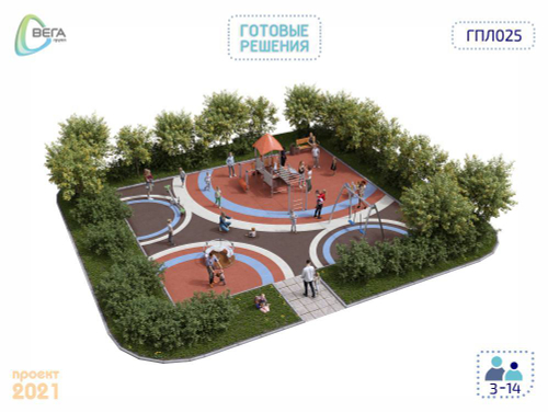 Игровая площадка для детей ГПЛ025