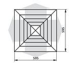 4VA 600*600мм пластиковая решетка