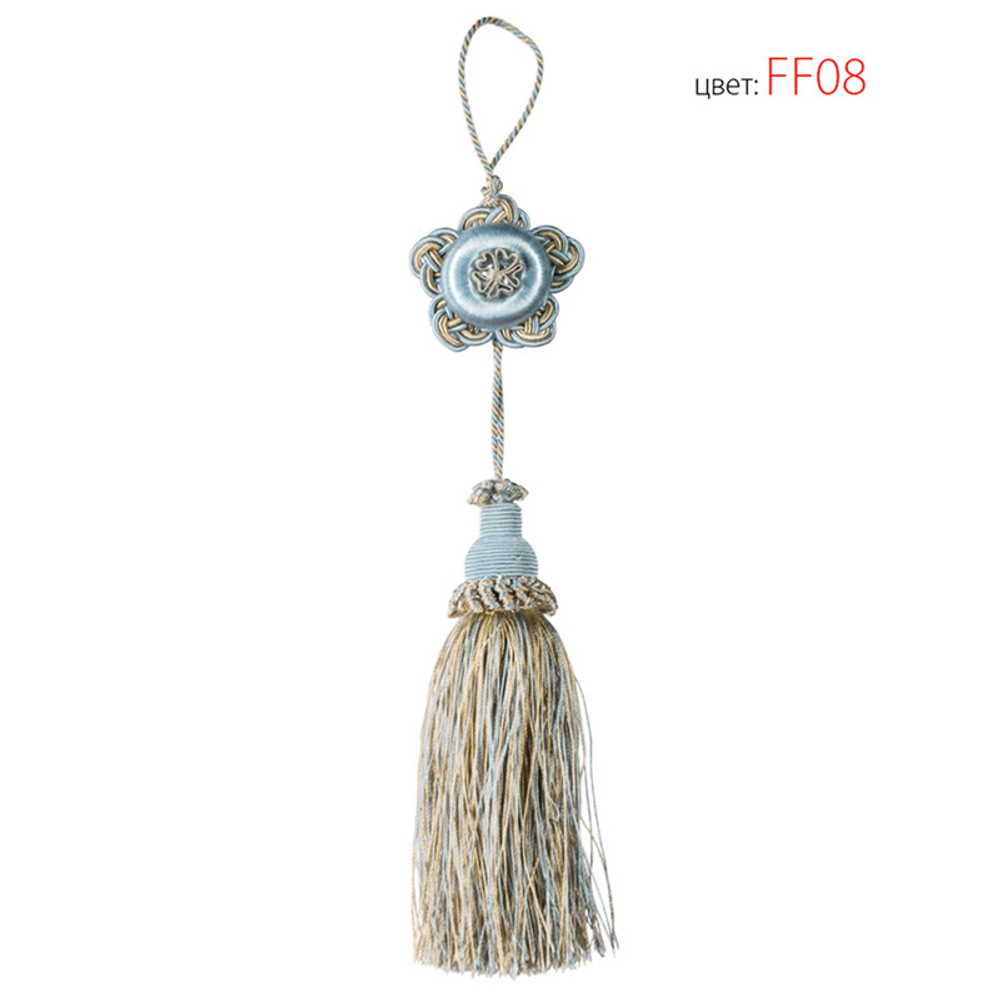 Розетка с кисточкой Modern Trimmings арт. Giati col. FF08 (высота кисти 15 см)