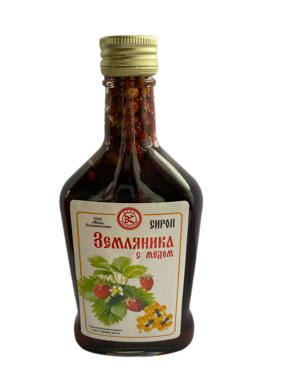 СИРОП “ЗЕМЛЯНИКА С МЁДОМ”, 250 мл.