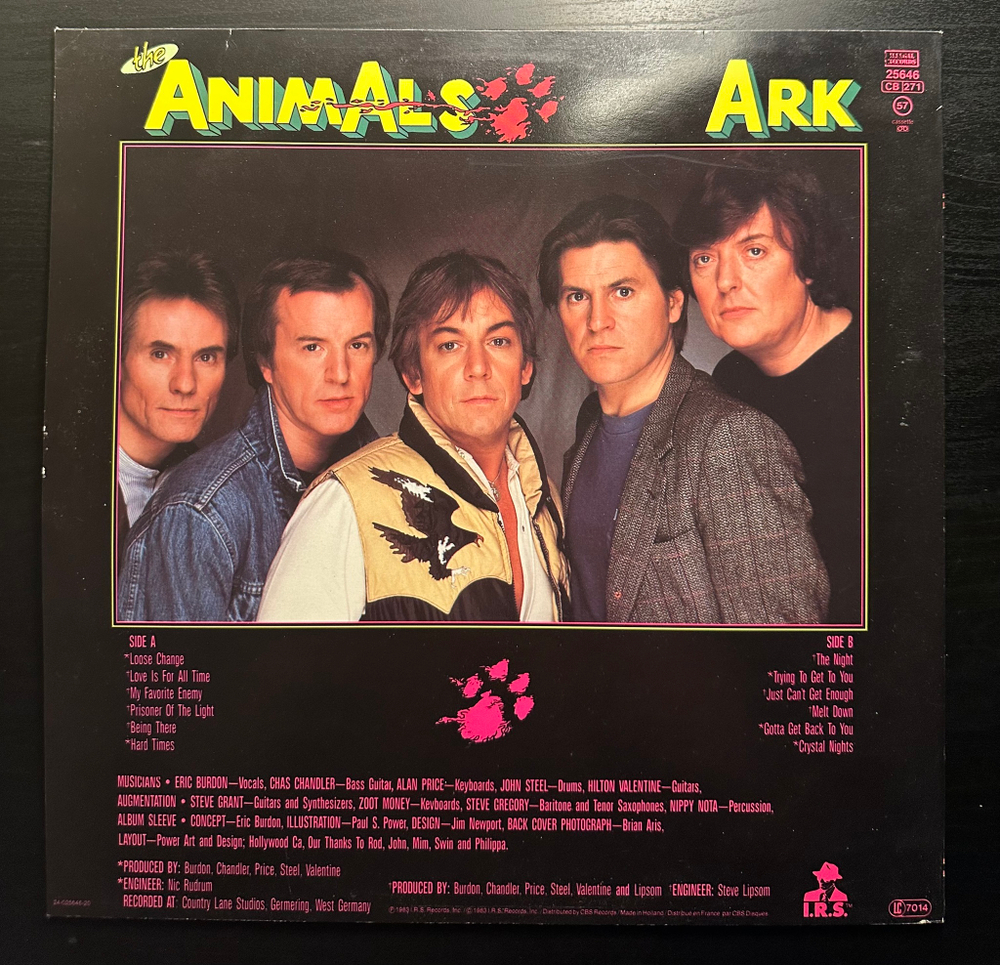 The Animals - Ark (Голландия 1983г.)