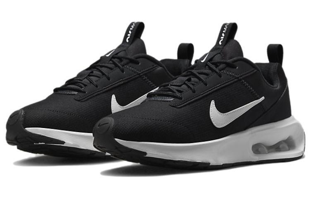 Nike Air Max INTRLK Lite wear-resistant low-cut sports casual shoes women's black and white