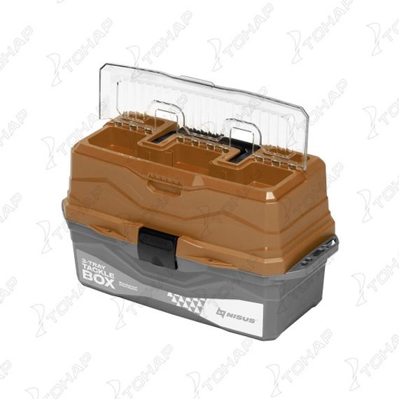 Ящик для снастей NISUS Tackle Box трехполочный золотой (N-TB-3-GO)