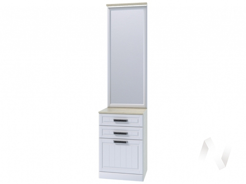 Вешалка секция-2 НКМ Венеция-1 (дуб сонома/белое дерево)