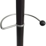 Вешалка-стойка BRABIX "CR-870" на мраморном диске, металл, 5+3 крючка, цвет коричневый, 606436