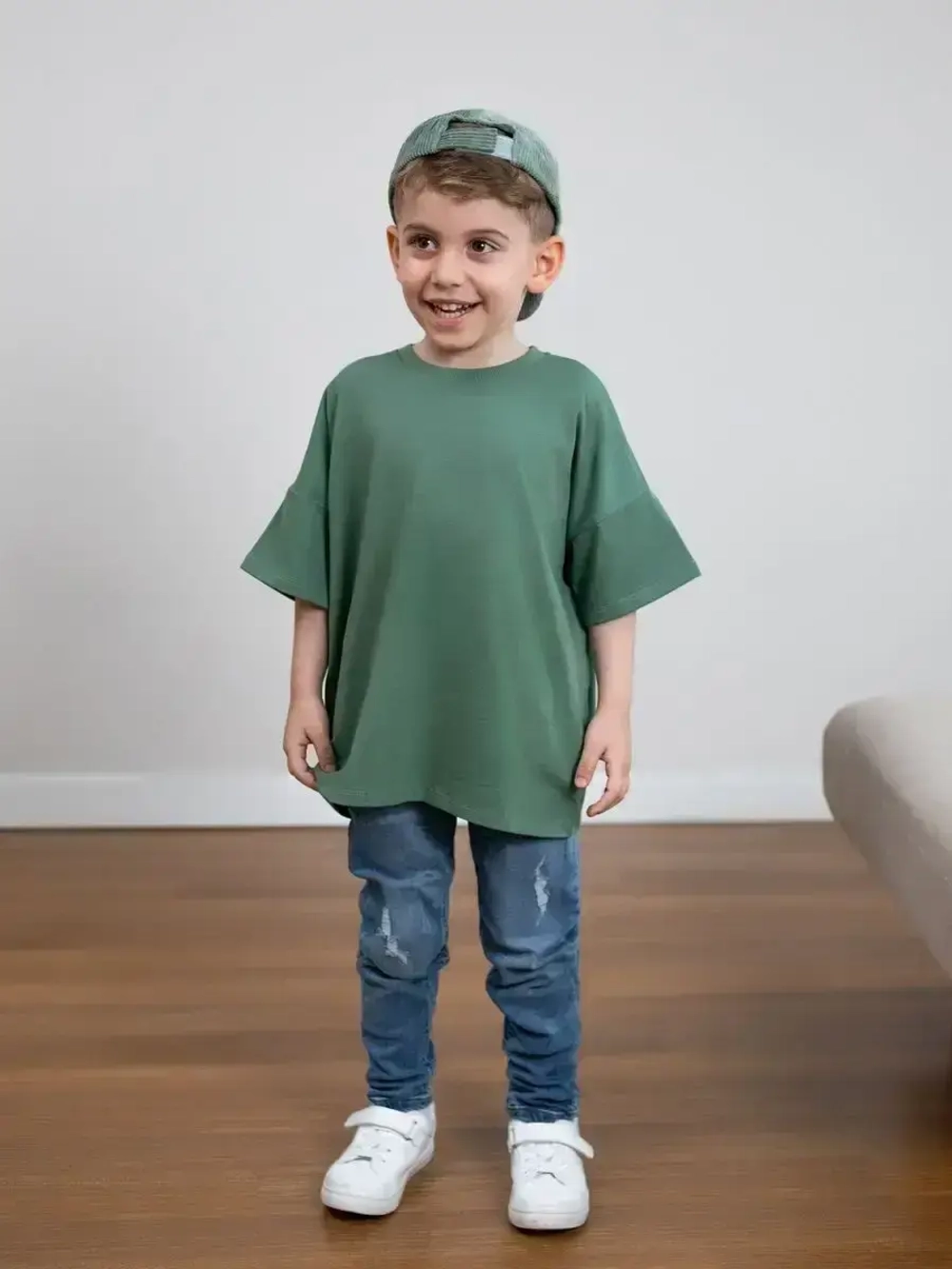 Футболка оверсайз базовая для детей и подростков