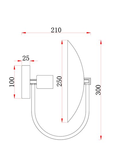 Настенный светильник (бра) Freya FR5320WL-01B