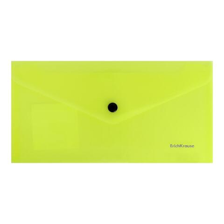 Папака-конверт на кнопке пластиковый ErichKrause Glossy Neon 50304