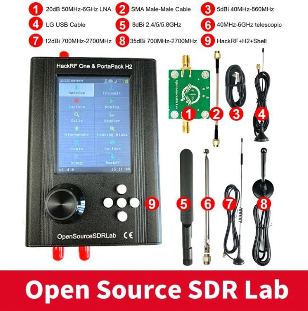 HackRF one + Portapack H2 Kit-4