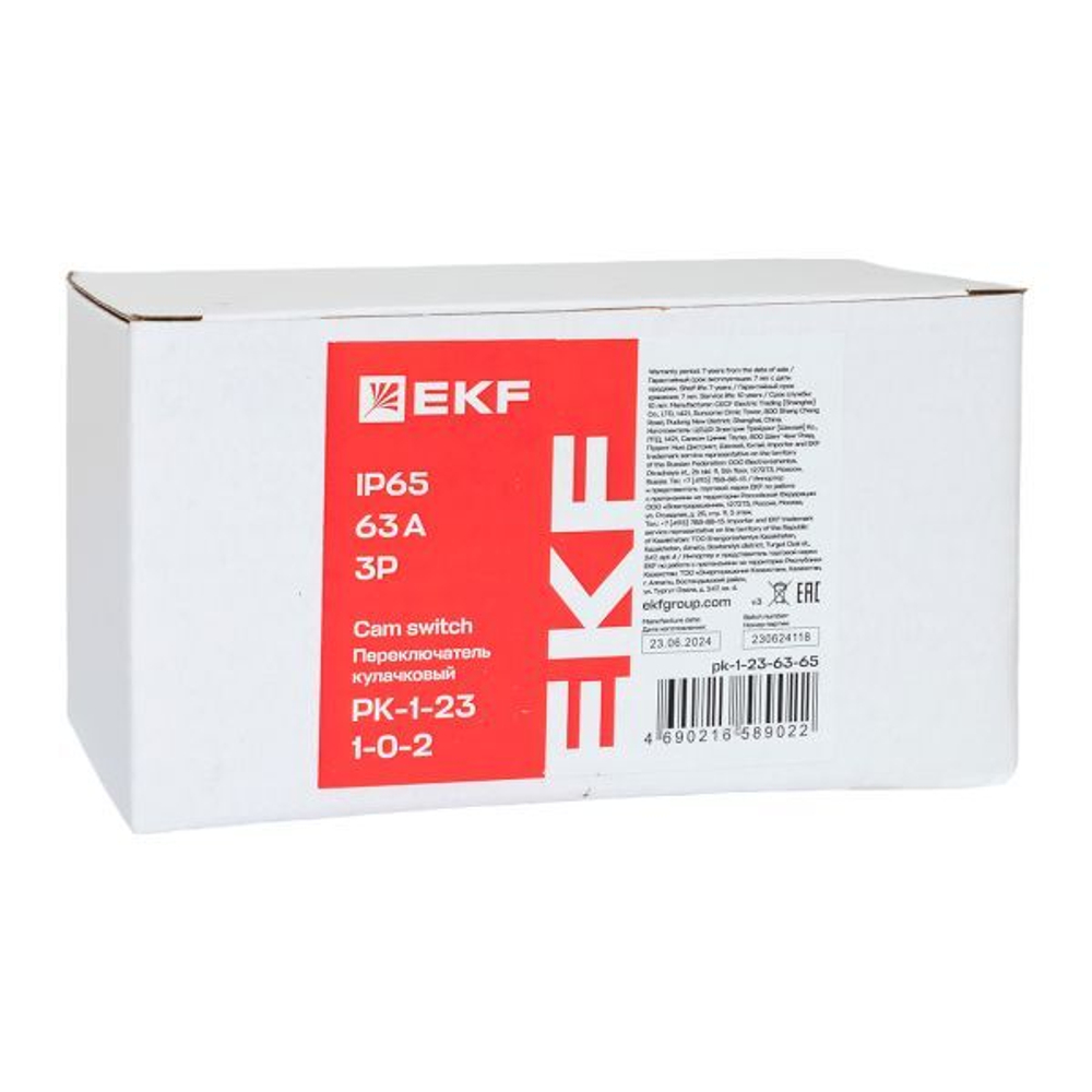 Переключатель кулачковый  EKF pk-1-23-63-65