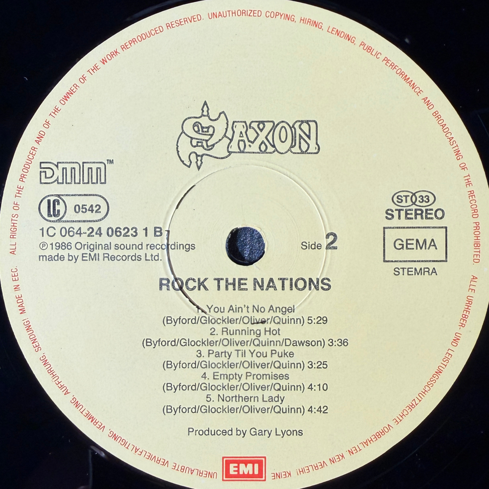 Виниловая пластинка Saxon - Rock The Nations LP