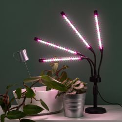 Настольный светильник для растений ЭРА FITO-40W-АLED-Ra полного спектра 40 Вт черный