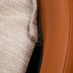 Кресло BLISS оранж/серый, экокожа, шенилл