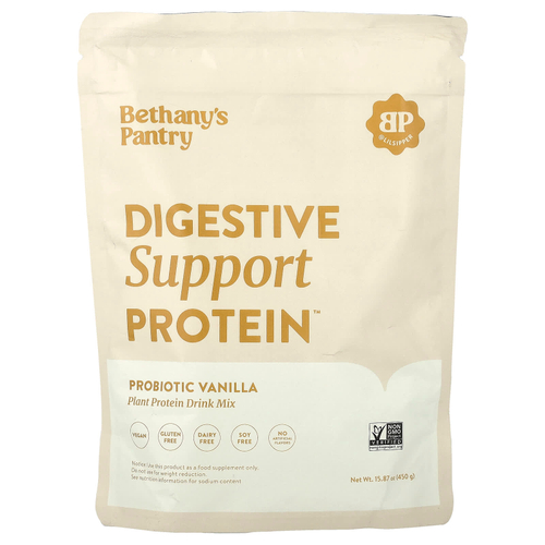 Nuzest, Bethany's Pantry, Digestive Support Protein™, пробиотик с ванилью, 450 г (15,87 унции)