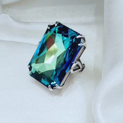 "Снежная Королева" кольцо в серебряном покрытии из коллекции "Дефиле" от Jenavi