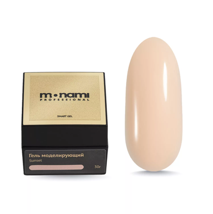 Monami Smart Sunset Gel - Гель жесткий моделирующий персиковый, 15гр