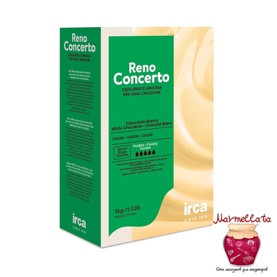 Шоколад белый диски 31,5% "RENO CONCERTO BIANCO", IRCA, Италия, 1 кг
