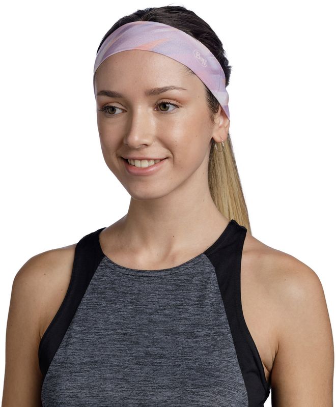 Узкая спортивная повязка на голову Buff Headband Slim CoolNet Shane Orchid Фото 3