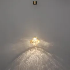 5108/3L L-VISION  ODL26 антич.бронза/янтарный металл/стекло Подвес LED x 3W 4000K ORDI