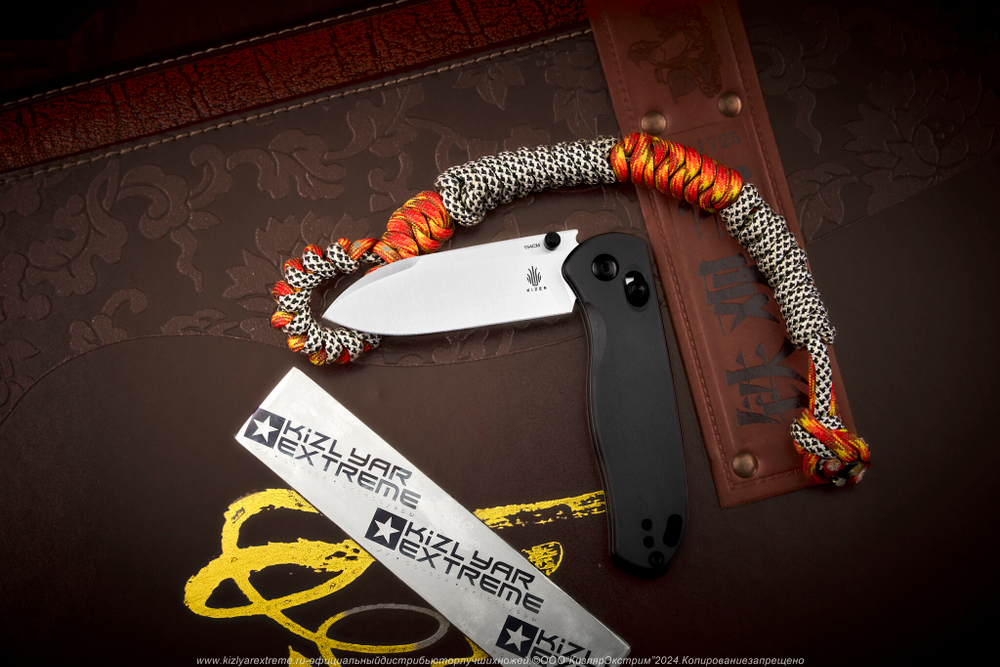 Складной нож Kizer Drop Bear сталь 154CM Gunmetal рукоять Алюминий