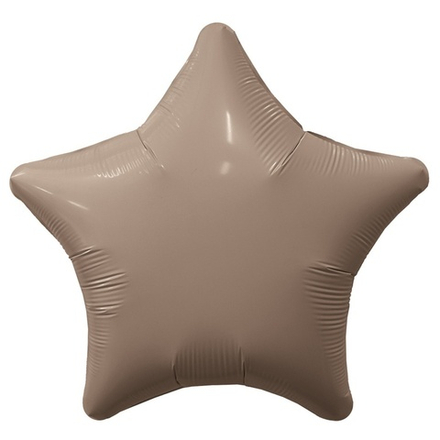 Шар "Звезда" Сатин Какао 70 см
