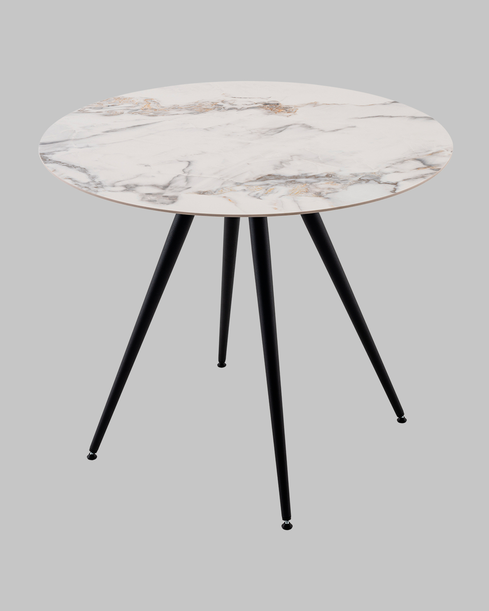 Стол Ники круглый столешница керамика Ice Jade 900