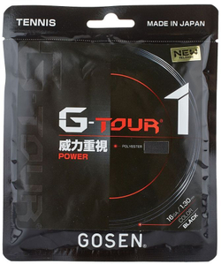 Теннисные струны Gosen G-Tour 1 (12.2 m) - черный