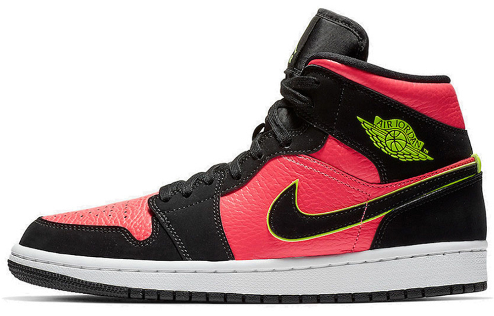 Кроссовки Jordan Air Jordan 1 Mid"Hot Punch" (Женская размерная сетка)