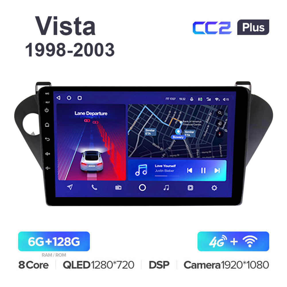 Teyes CC2 Plus 9"для Toyota Vista (V50) 1998-2003 (прав)