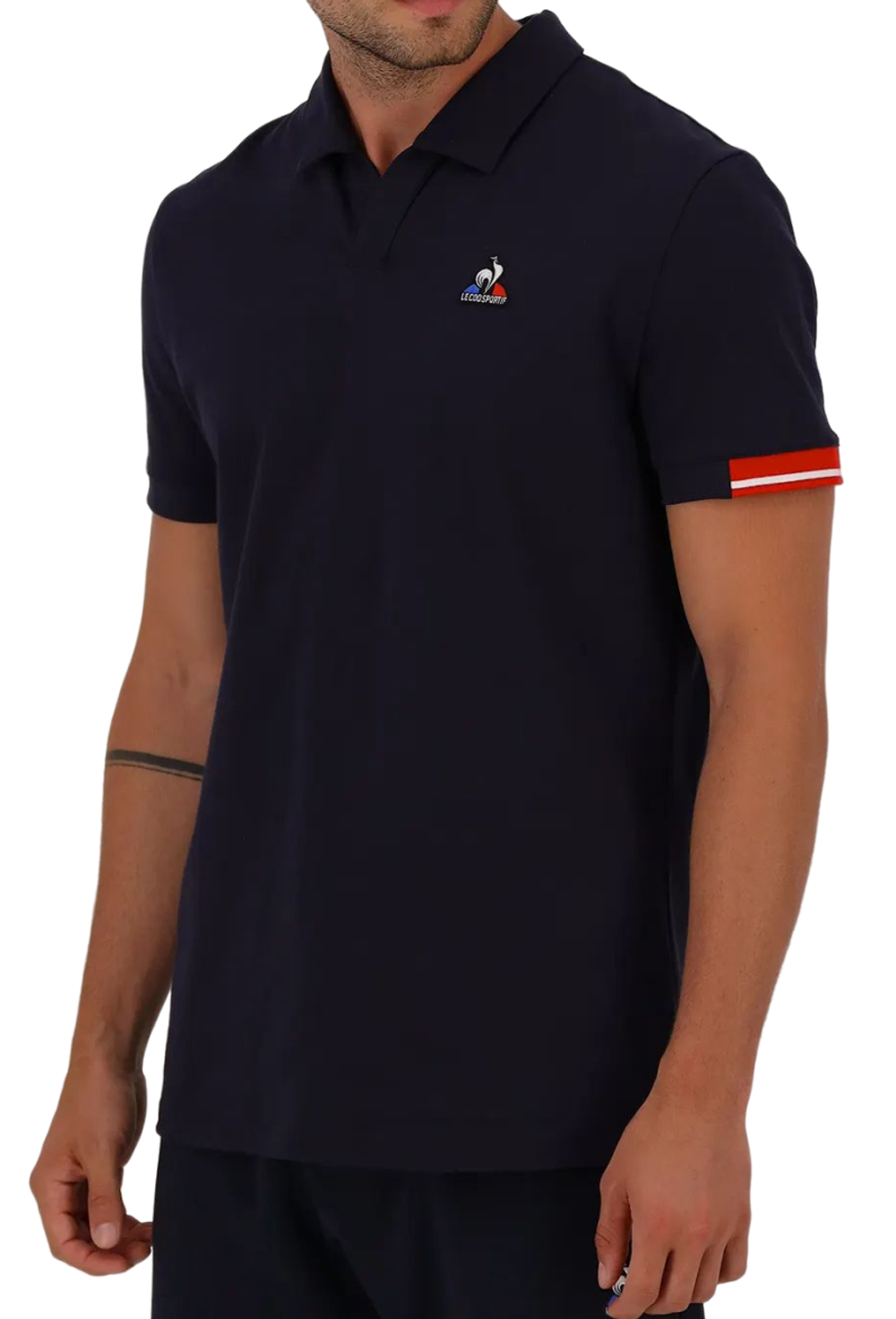 Мужское теннисное поло Le Coq Heritage Polo No.1 FW22 - небесный