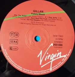 Винтажная виниловая пластинка LP Gillan Future Shock (Germany 1981)