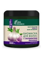Восстанавливающая маска для волос с чесноком