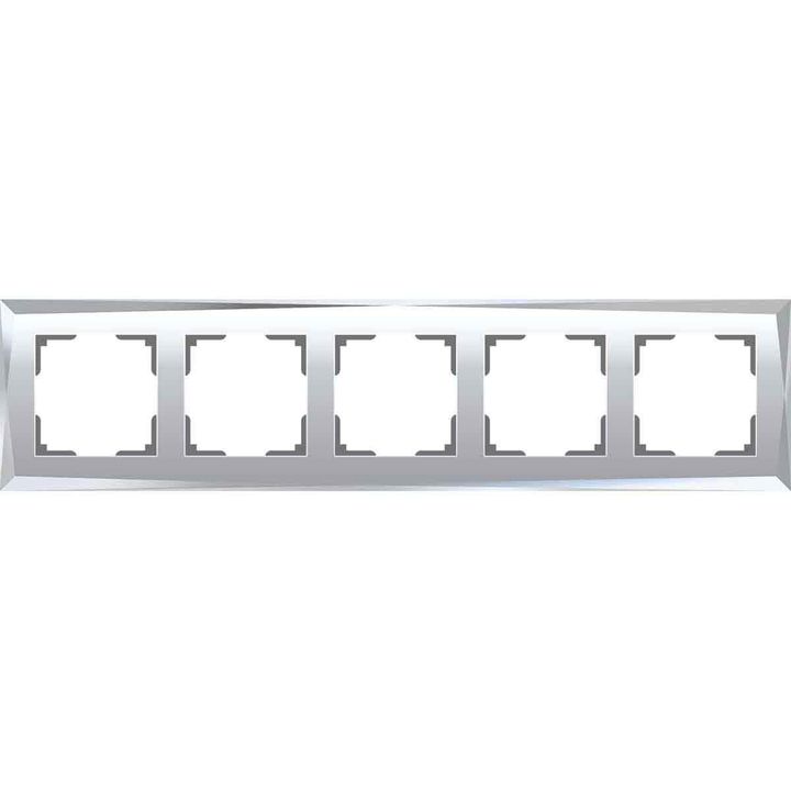 Рамка на 5 постов зеркальная Werkel W0051220 4690389158896
