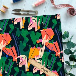 Ткань барби «дикие джунгли» клод моне