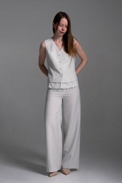 Брюки женские 3988ВПА, отбел.лен #38ОЛен023988ВПА