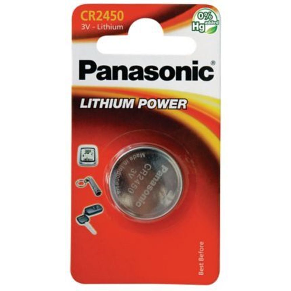 Батарейка Panasonic Lithium Power CR-2450 литиевая 1 шт